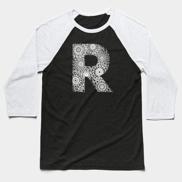 Letter R Baseball T-Shirt by Hip Scarves and Bangles